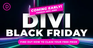 Divi Black Friday